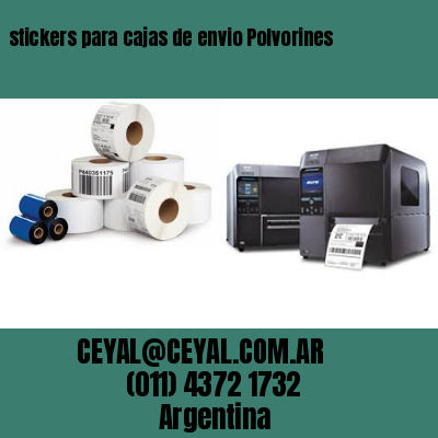 stickers para cajas de envio Polvorines