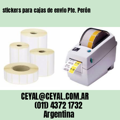 stickers para cajas de envio Pte. Perón
