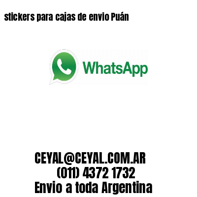stickers para cajas de envio Puán
