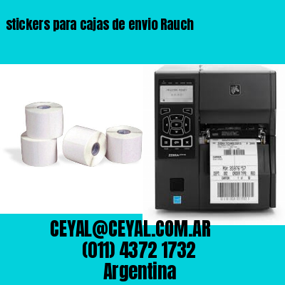 stickers para cajas de envio Rauch