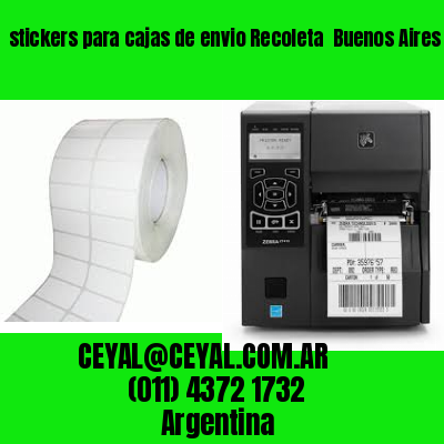 stickers para cajas de envio Recoleta  Buenos Aires