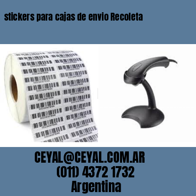 stickers para cajas de envio Recoleta