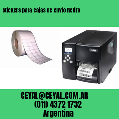 stickers para cajas de envio Retiro