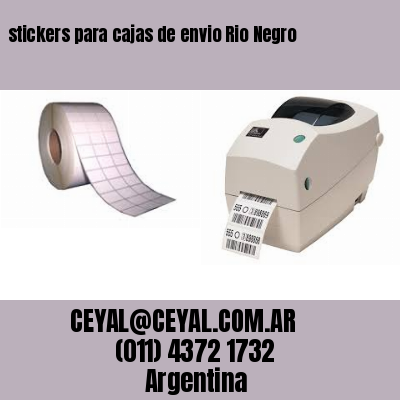 stickers para cajas de envio Rio Negro