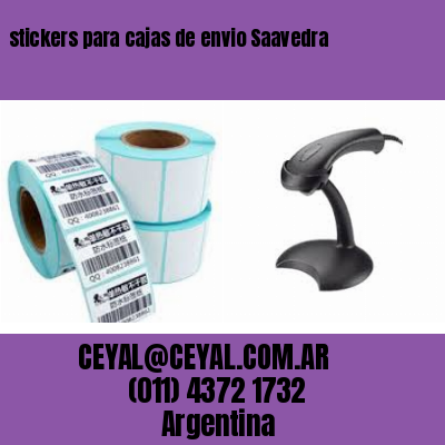stickers para cajas de envio Saavedra