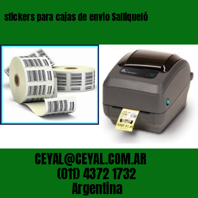 stickers para cajas de envio Salliqueló