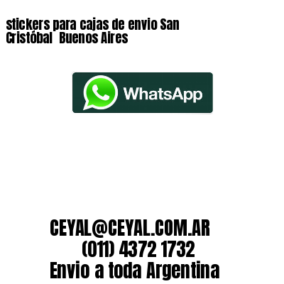 stickers para cajas de envio San Cristóbal  Buenos Aires