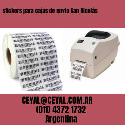 stickers para cajas de envio San Nicolás