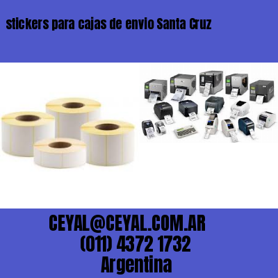 stickers para cajas de envio Santa Cruz
