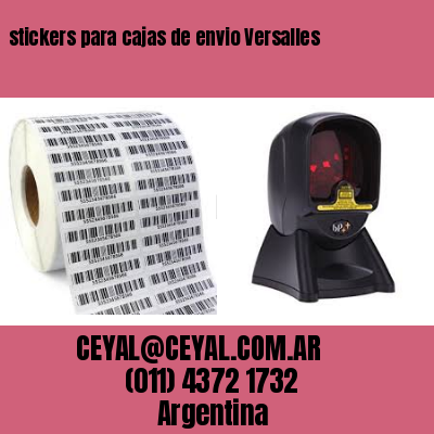 stickers para cajas de envio Versalles