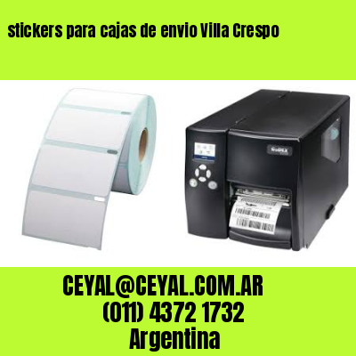 stickers para cajas de envio Villa Crespo