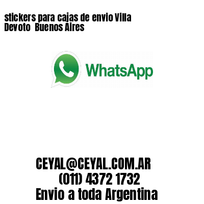 stickers para cajas de envio Villa Devoto  Buenos Aires