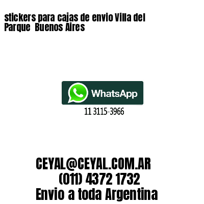 stickers para cajas de envio Villa del Parque  Buenos Aires