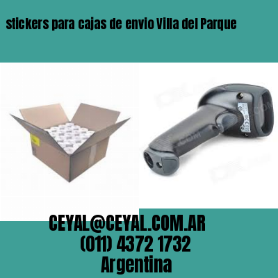 stickers para cajas de envio Villa del Parque