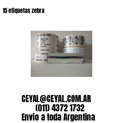 15 etiquetas zebra