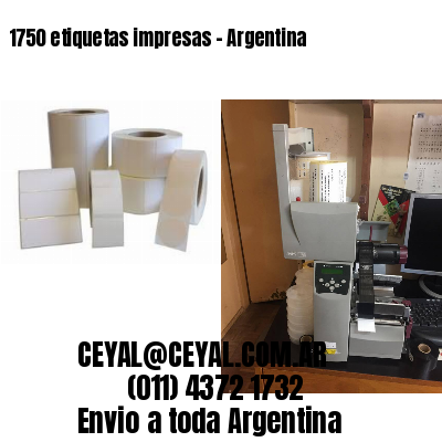 1750 etiquetas impresas – Argentina