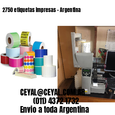 2750 etiquetas impresas – Argentina