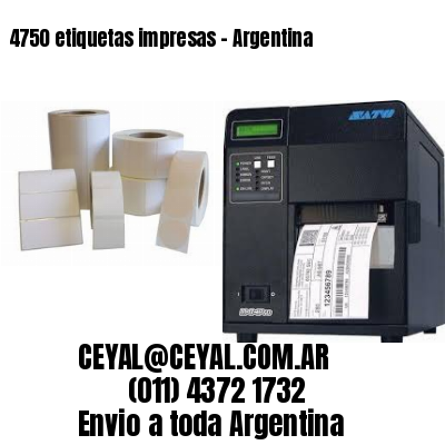 4750 etiquetas impresas – Argentina