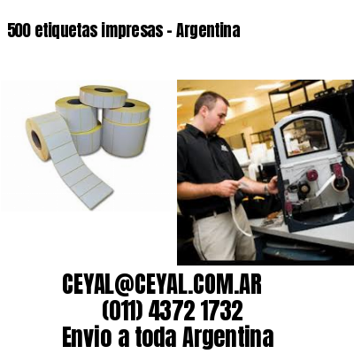 500 etiquetas impresas – Argentina