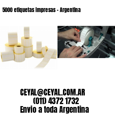 5000 etiquetas impresas – Argentina