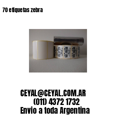 70 etiquetas zebra