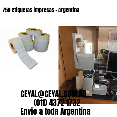 750 etiquetas impresas – Argentina