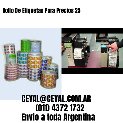 Rollo De Etiquetas Para Precios 25