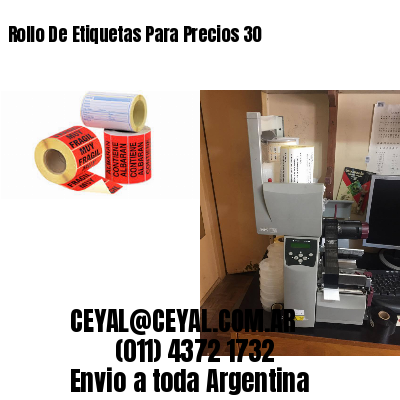Rollo De Etiquetas Para Precios 30