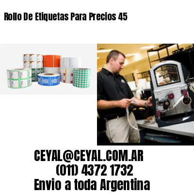 Rollo De Etiquetas Para Precios 45