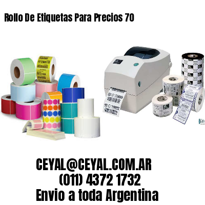 Rollo De Etiquetas Para Precios 70