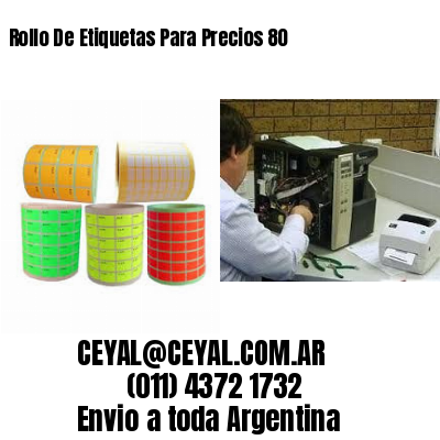 Rollo De Etiquetas Para Precios 80