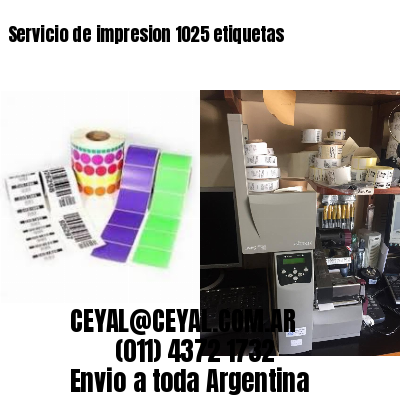 Servicio de impresion 1025 etiquetas