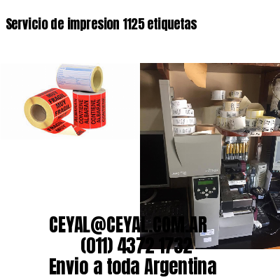 Servicio de impresion 1125 etiquetas