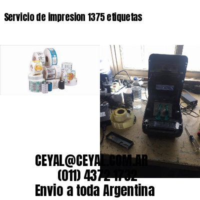 Servicio de impresion 1375 etiquetas