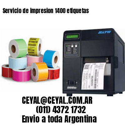 Servicio de impresion 1400 etiquetas