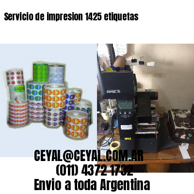 Servicio de impresion 1425 etiquetas