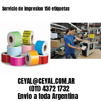 Servicio de impresion 150 etiquetas