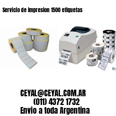 Servicio de impresion 1500 etiquetas