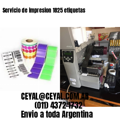 Servicio de impresion 1825 etiquetas