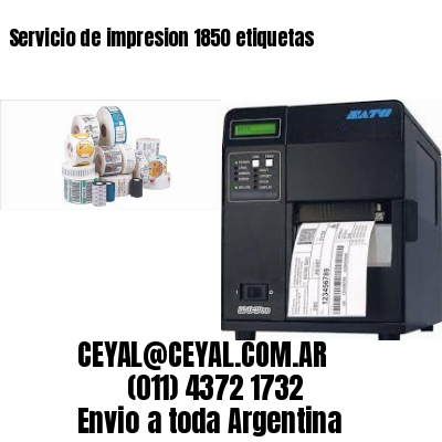 Servicio de impresion 1850 etiquetas