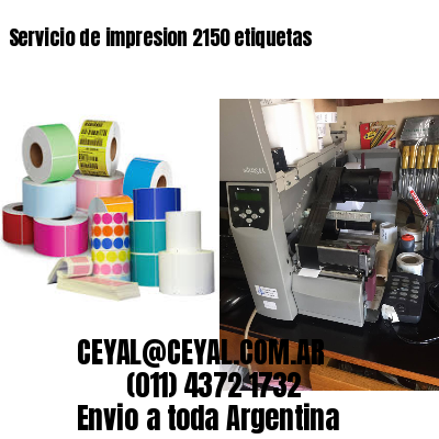 Servicio de impresion 2150 etiquetas