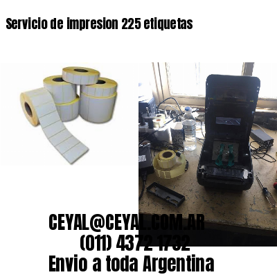 Servicio de impresion 225 etiquetas