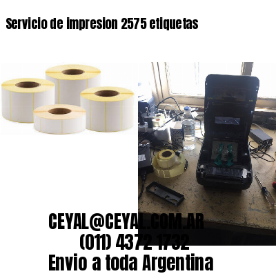 Servicio de impresion 2575 etiquetas