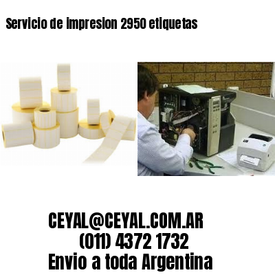 Servicio de impresion 2950 etiquetas