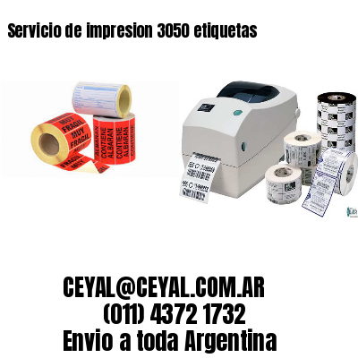 Servicio de impresion 3050 etiquetas