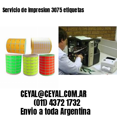 Servicio de impresion 3075 etiquetas
