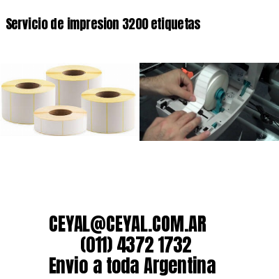 Servicio de impresion 3200 etiquetas