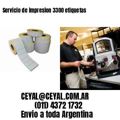 Servicio de impresion 3300 etiquetas