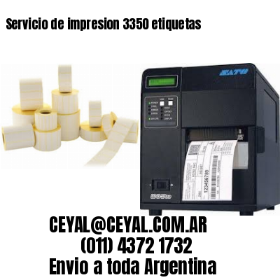 Servicio de impresion 3350 etiquetas