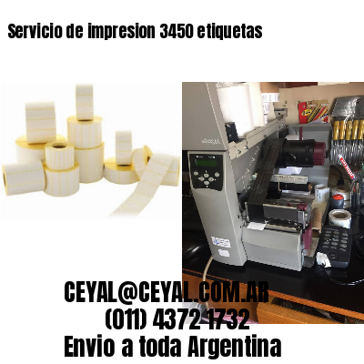 Servicio de impresion 3450 etiquetas